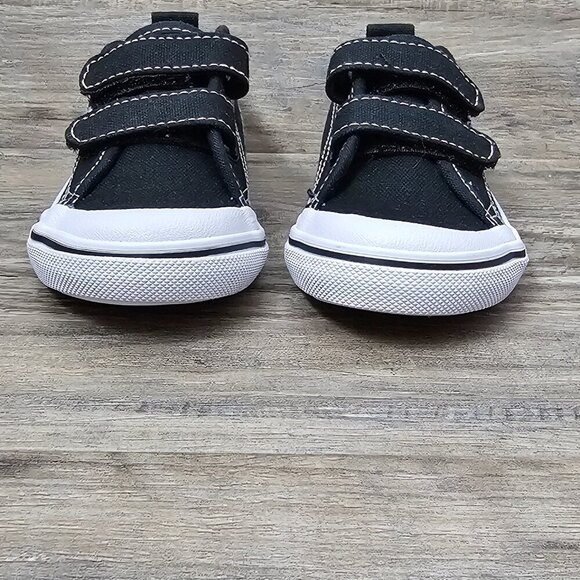 POLO RALPH LAUREN New Karlin Ez Shoe Unisex Kids Black Canvas Sneaker - Picture 5 of 11